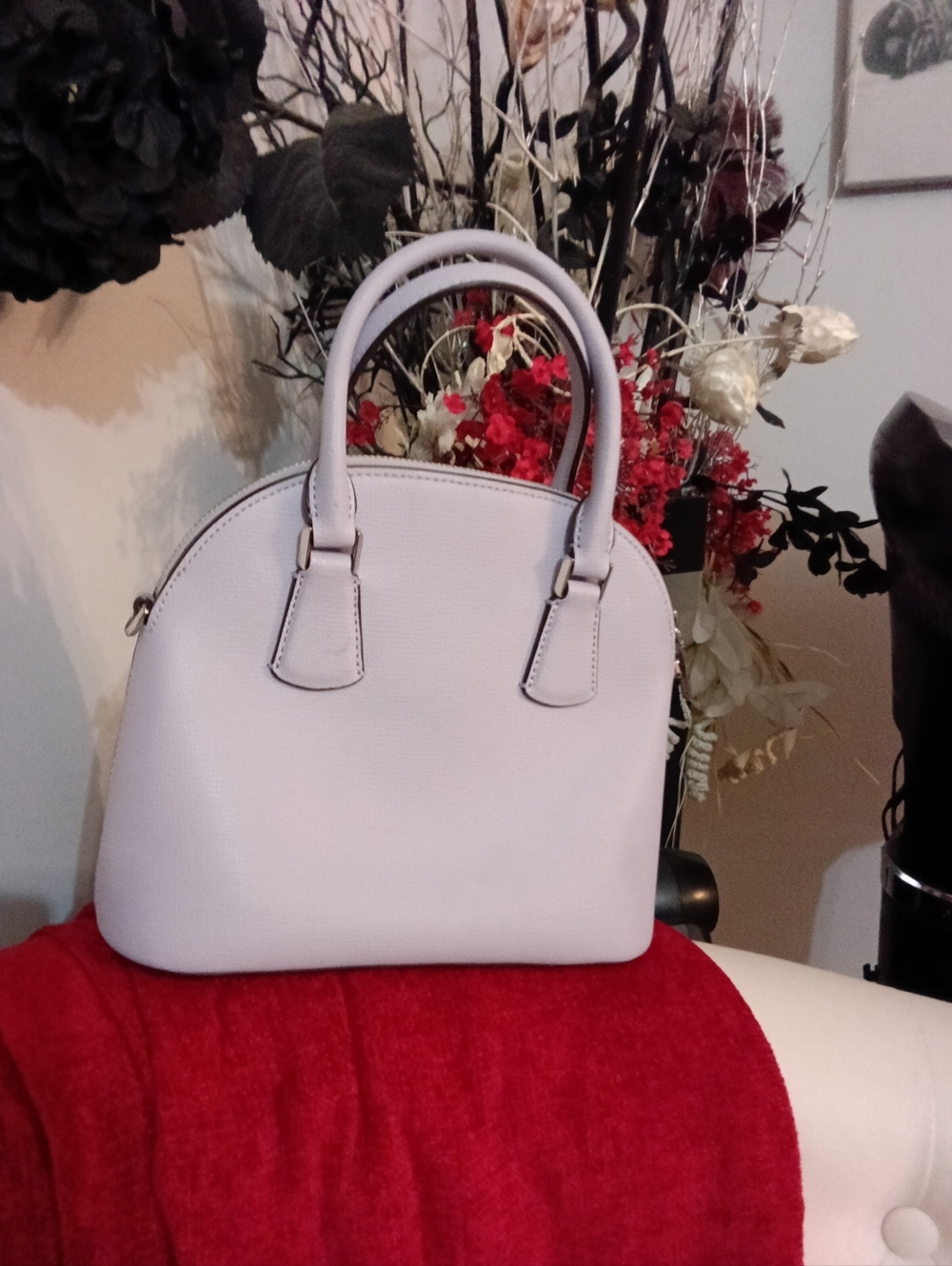kate spade NY Sylvia dome floral perforated Dome/Satchel - Picture 2 of 14